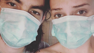 Tóth Gabi orvosi maszkban retteg, hogy pasija megfertőzi