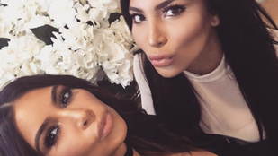 Kim Kardashian találkozott a hasonmásával, teljes az optikai csalódás