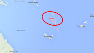 Cunamiriadó: hatalmas erejű földrengés Vanuatu szigetén