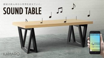 Mobillal irányítható a zenélő asztal