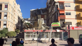 Turistanegyedben omlott össze egy ötemeletes ház Tenerifén
