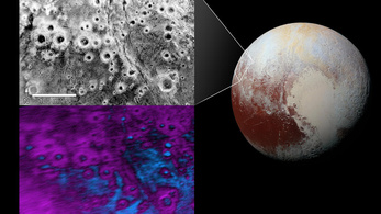 Fénygyűrűs krátereket találtak a Plútón