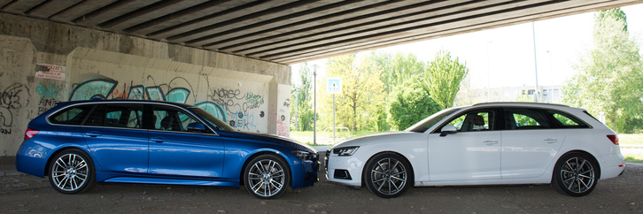 A BMW színe telitalálat, az Audi formavilága viszont rafináltan dinamikus