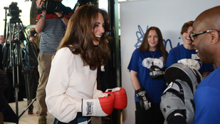 Katalin hercegné bemutatta, hogyan bokszol