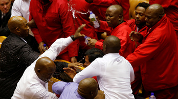 Verekedés a dél-afrikai parlamentben