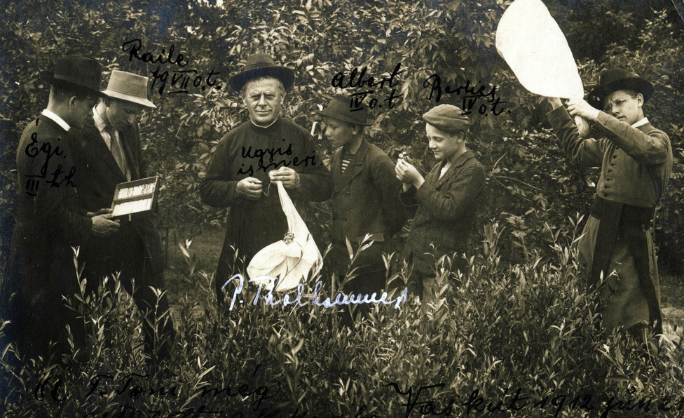 Zoológiai gyűjtés a Baja melletti Vaskúton 1912 júniusában, Thalhammer János vezetésével.
