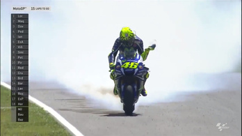Valentino Rossi motorjával a vb-cím is elfüstölhetett