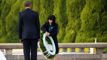Obama épp Hirosimában álmodozott az atomfegyverek nélküli világról