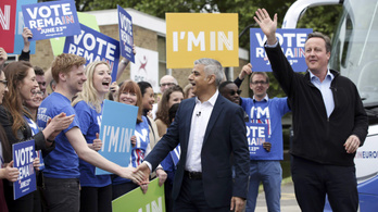 A új londoni polgármester Cameronnal karöltve kampányol a brit kilépés ellen