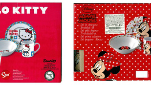 Veszélyes a Hello Kitty-s és a Minnie egeres reggelizőkészlet