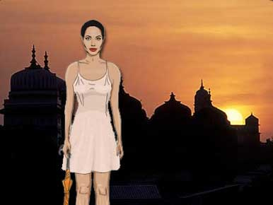 Jolie Bombayben vetkőzik