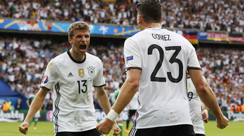 Németország nyert, első, Mario Gomeznek köszönjük