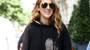 Céline Dion titanicos pulóverben sétált Párizsban