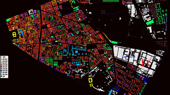 Fantasztikus térkép Józsefvárosról: valamennyi ház kora szerint színezve rajta