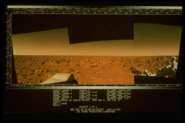 A Mars felszíne a Viking 1 űrszonda felvételén