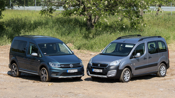 Összehasonlító: Peugeot Partner Tepee Outdoor – Volkswagen Caddy Alltrack 4Motion