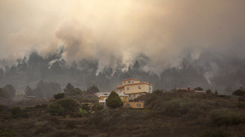 Meggyújtott WC-papír miatt lángol 2000 hektárnyi erdő La Palma szigetén
