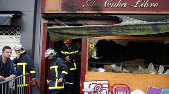 Gyertyatűz pusztított egy francia bárban