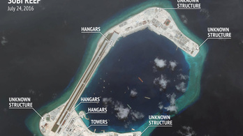 Kína katonai hangárokat épít a vitatott szigeteire