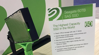 A Seagate 60 terabájtos SSD-t rakott össze