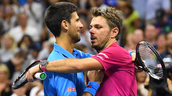 Wawrinka drámai meccsen győzte le Djokovicsot, 3-ból 3 Grand Slamnél jár