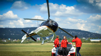 Keszthelyi Vivien helikopteres pályabejárást tartott a Hungaroringen