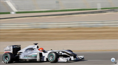 Schumacher a Ricardo Tormo versenypályán