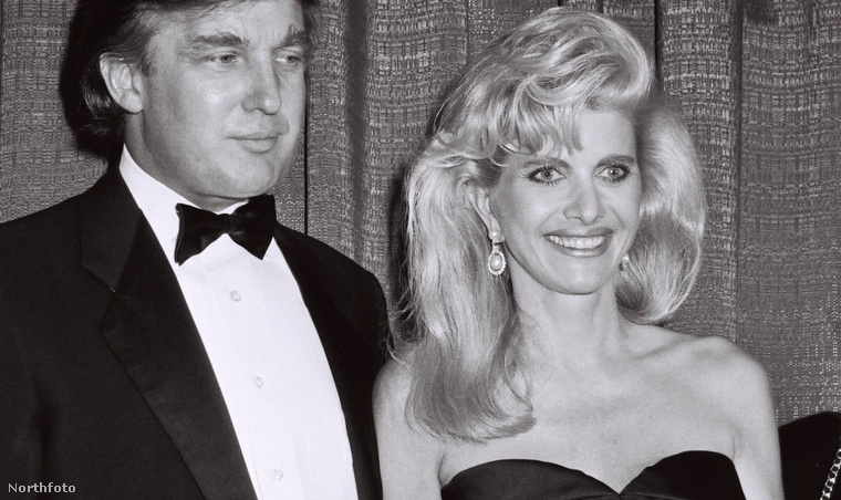 Donald és Ivana Trump két évvel a válás előtt.