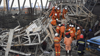Már 67 halálos áldozata van egy kínai építkezési balesetnek