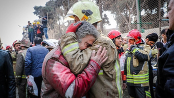 Mentés közben halt meg harminc tűzoltó Teheránban