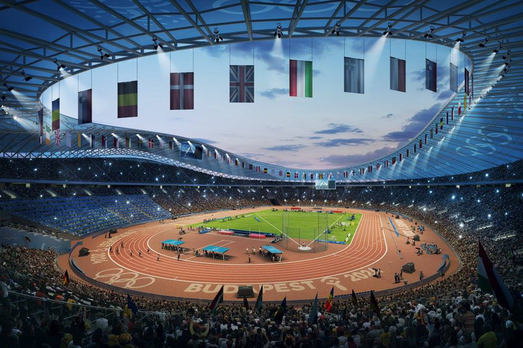 Olimpiai Stadion - Atlétika versenyszámok
                        Látványtervek: Brick Visual