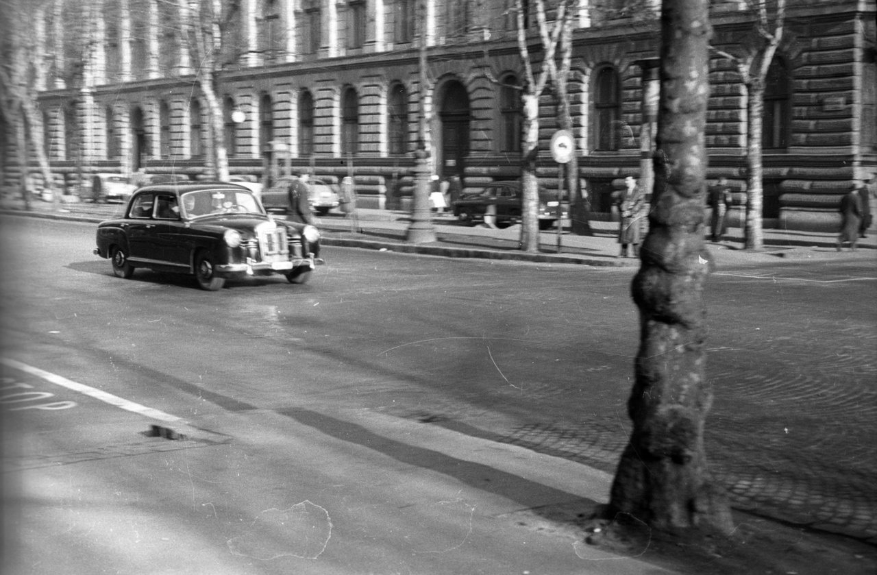 "Ez talán a Tabányi Mihály Mercedese, nem sok ilyen kocsi volt akkoriban Magyarországon." [Tabányi a 40-es, 50-es évek leghíresebb harmonikása, ma is él, 96 éves.]