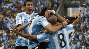 Argentína futballozott először Dél-Afrikában