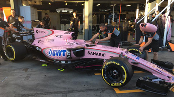 Élőben még pinkebb a Force India