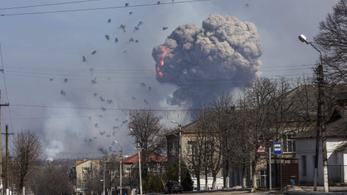 Felrobbant egy lőszerraktár Kelet-Ukrajnában