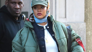 Rihanna eggyel több kabátot vett fel magára, mint amennyi indokolt