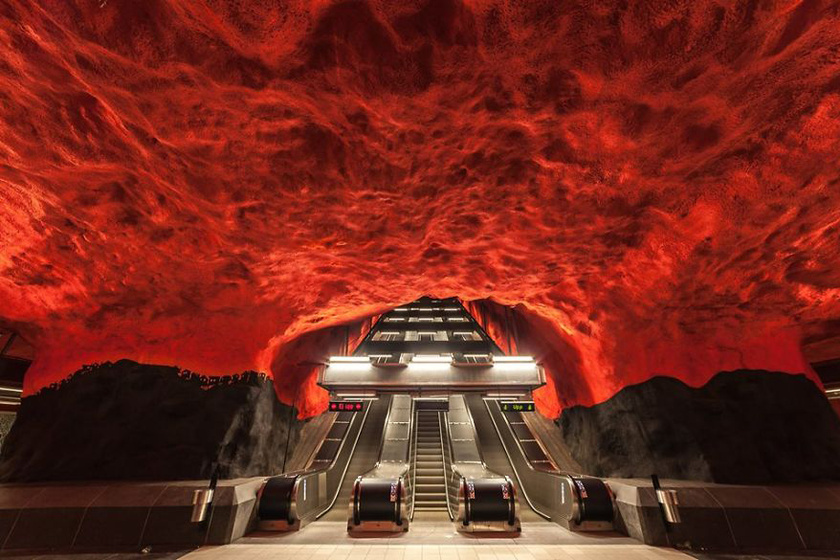 A 4-es metró ehhez képest smafu - Bámulatos fotókon a stockholmi metró