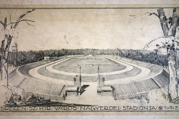 Debrecen, Ady Endre sugárút, Nagyerdei Stadion (elpusztult), 1933–1934