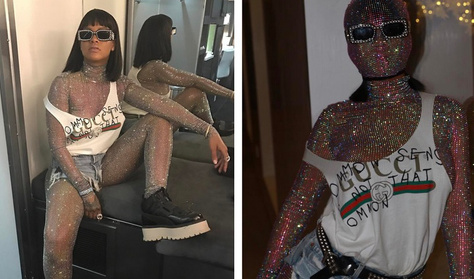 Rihanna 2,4 milliós Gucci szettben mulatott a Coachellán