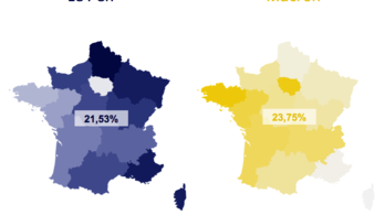 Így színezte be Franciaországot Macron és Le Pen