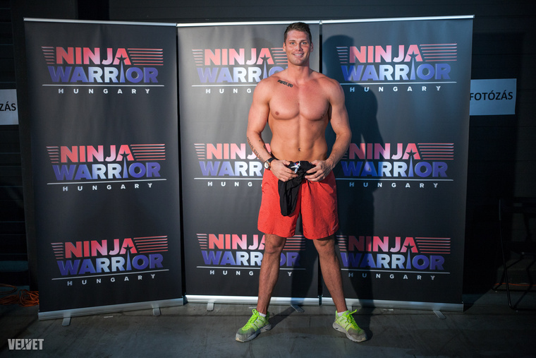 Dudás Miklós kajakozó a Kockahas blognak pózolt a Ninja Warrior eseményén.