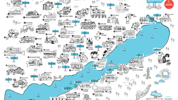 Egyetlen térképen a Balaton összes jó étterme