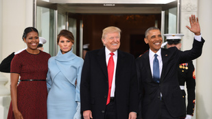 Michelle Obama elmagyarázta, hogy miért vágott olyan fura fejet az elnök beiktatásán