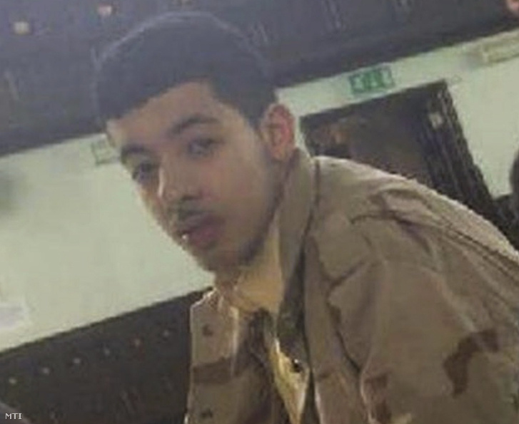Anonim forrás által közreadott keltezetlen kép a manchesteri öngyilkos merénylet elkövetőjéről a 22 éves líbiai származású Salman Abediről. 