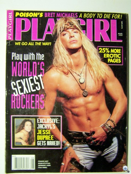 Bret Michaels a Playgirl címlapján