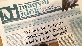 A bíróság szerint lehet mondani, hogy a Magyar Idők lopott pénzből működik