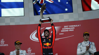 Káosz Vettel-őrülettel és Ricciardo-győzelemmel Bakuban