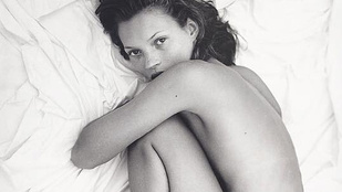 Soha nem látott felvételek kerültek elő a 18 évesen félmeztelenkedő Kate Mossról