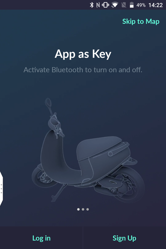 Regisztráció előtt - az app lesz a kulcsunk a robogókhoz