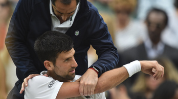Djokovicsot a válla állíthatja meg Wimbledonban